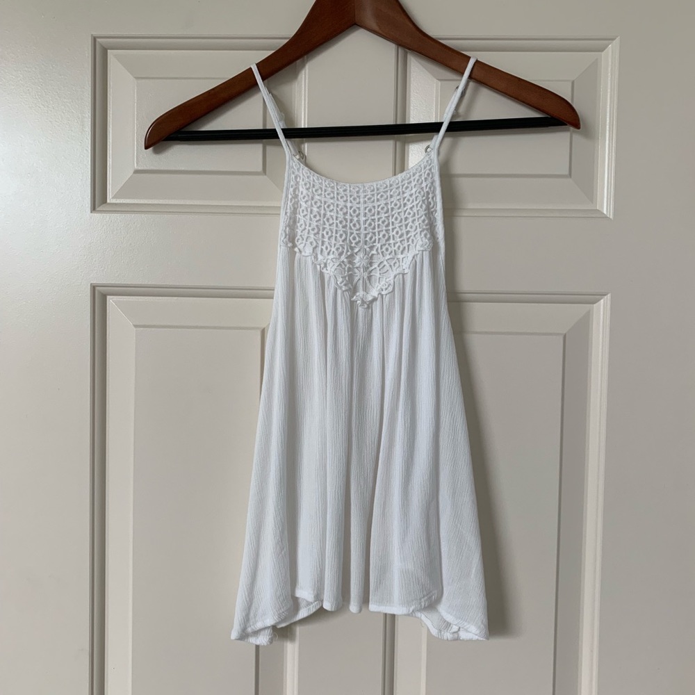 Shirt with upper detailing